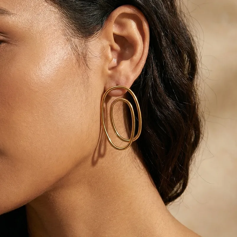 Oval Orbit Earrings
